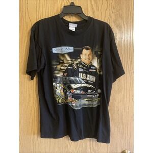 Men's Nascar T-Shirt Stewart Haas Racing Ryan Newman Black Size Large‎